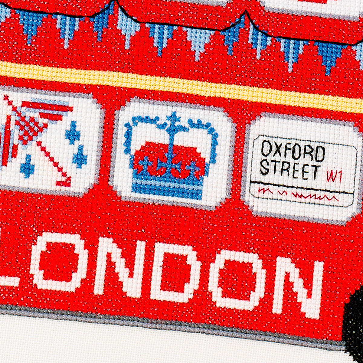 London Bus Cross Stitch PDF Pattern