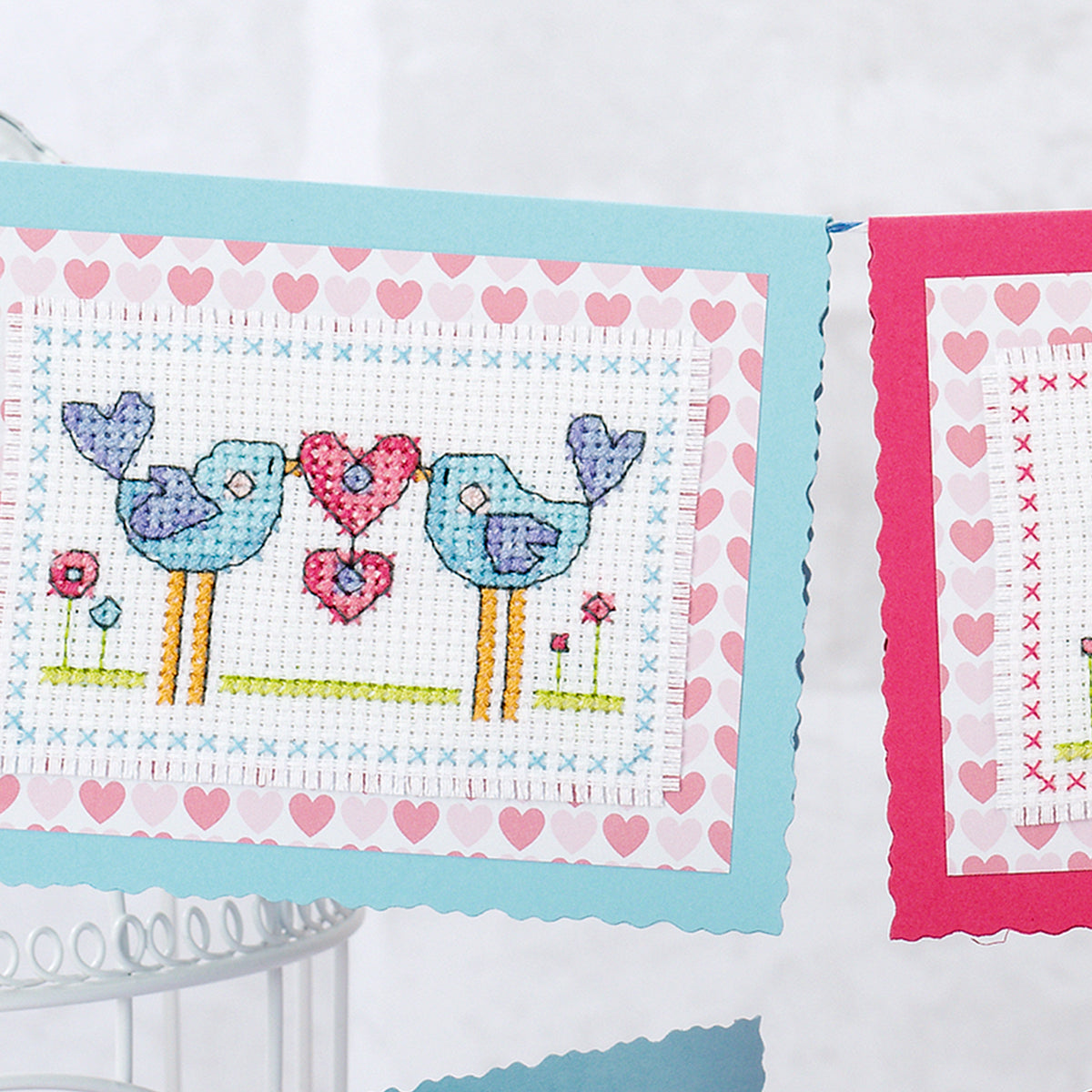 Love Bird Cards Cross Stitch PDF Pattern