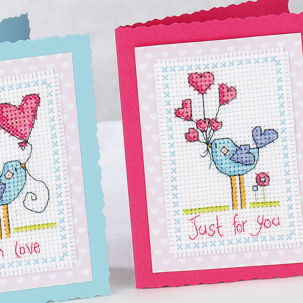 Love Bird Cards Cross Stitch PDF Pattern