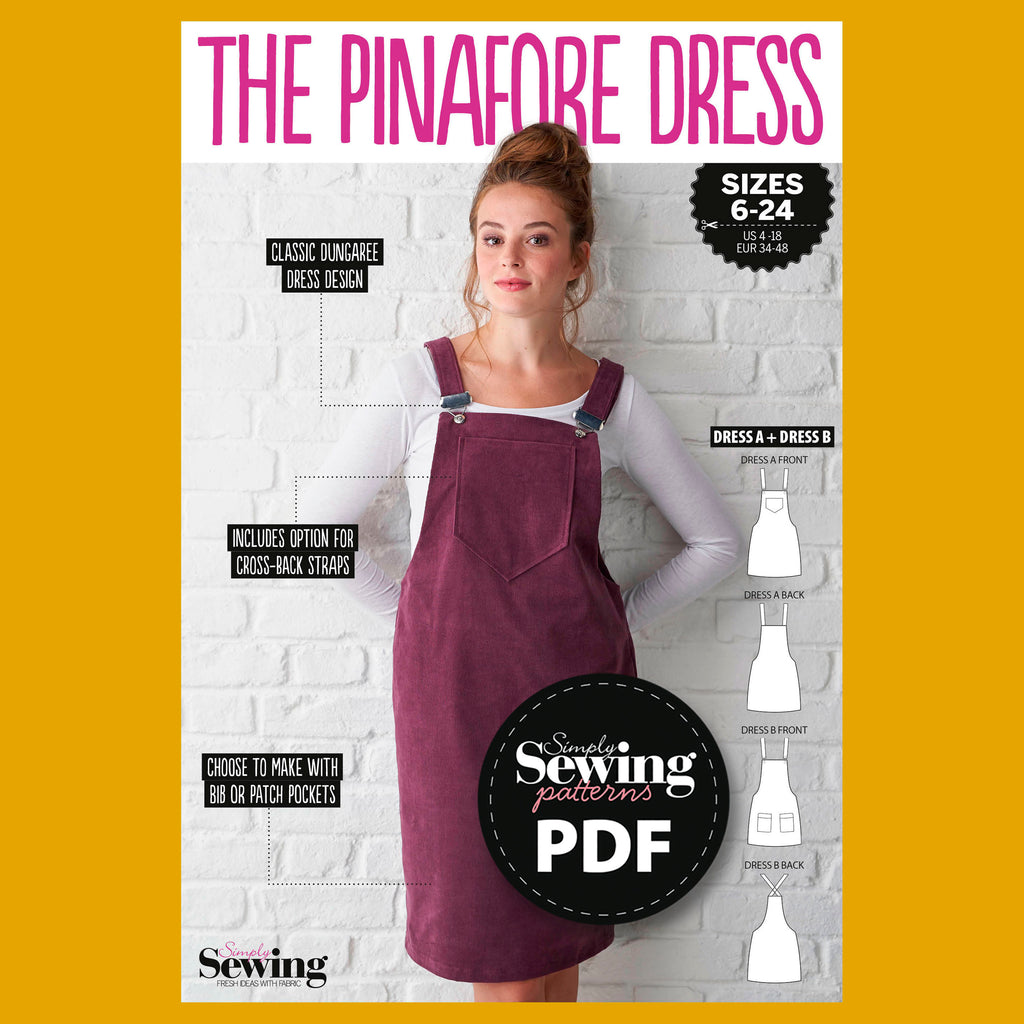 Pinafore Dress Sewing Pattern PDF