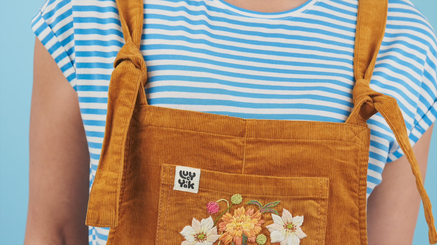 Autumn Florals Pocket Embroidery Pattern PDF