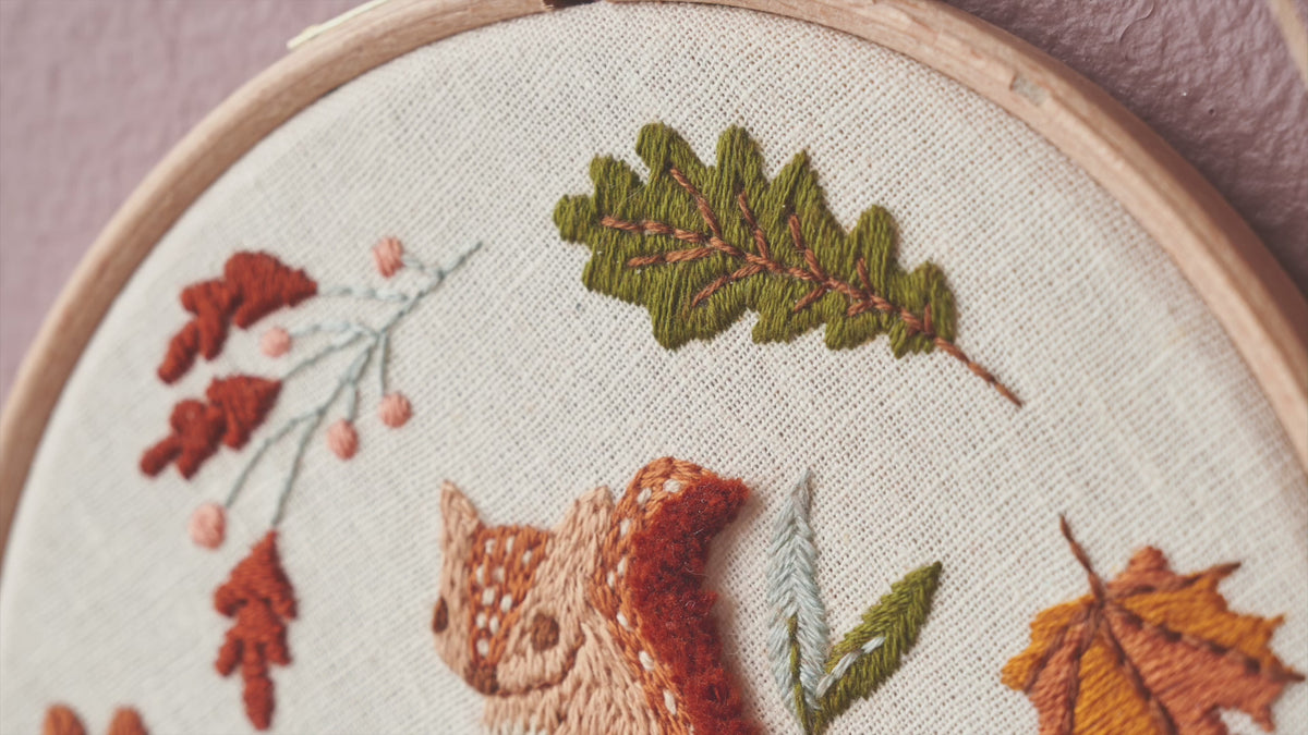 Autumn Woodland Collection Embroidery Motifs PDF (with 30 designs included)