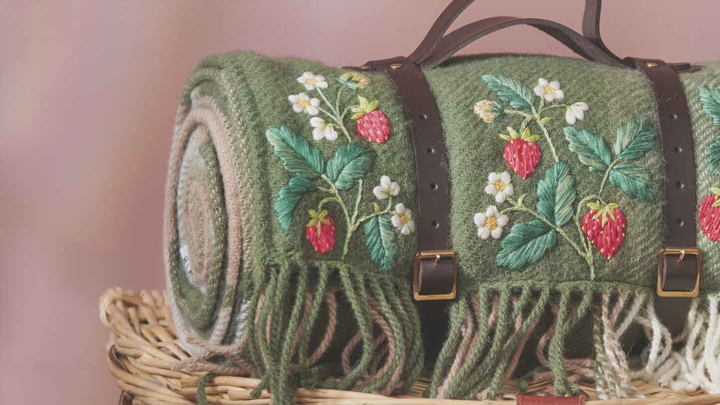 Wild Strawberry Embroidery Motifs Pattern PDF