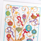 Decorative Christmas Reindeer Cross Stitch Pattern PDF