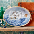 Ship in a Bottle Cross Stitch PDF Pattern