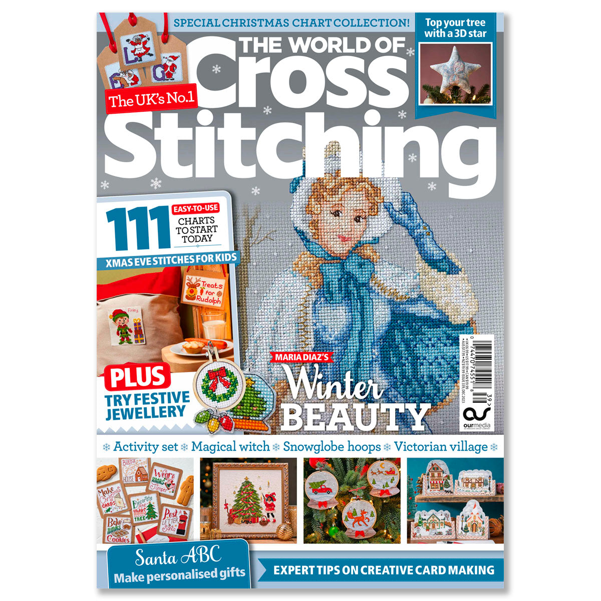 The World of Cross Stitching Magazine Issue 339 PDF + Wrendale calendar