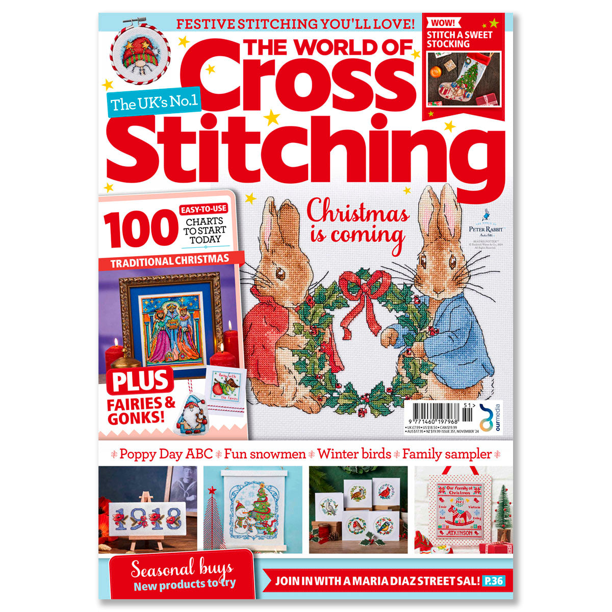 The World of Cross Stitching Magazine Issue 351 PDF + Stitchrovia calendar
