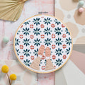 Tiles Hoop Embroidery Pattern PDF
