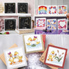 Collage of various greeting cards with different designs and colors.