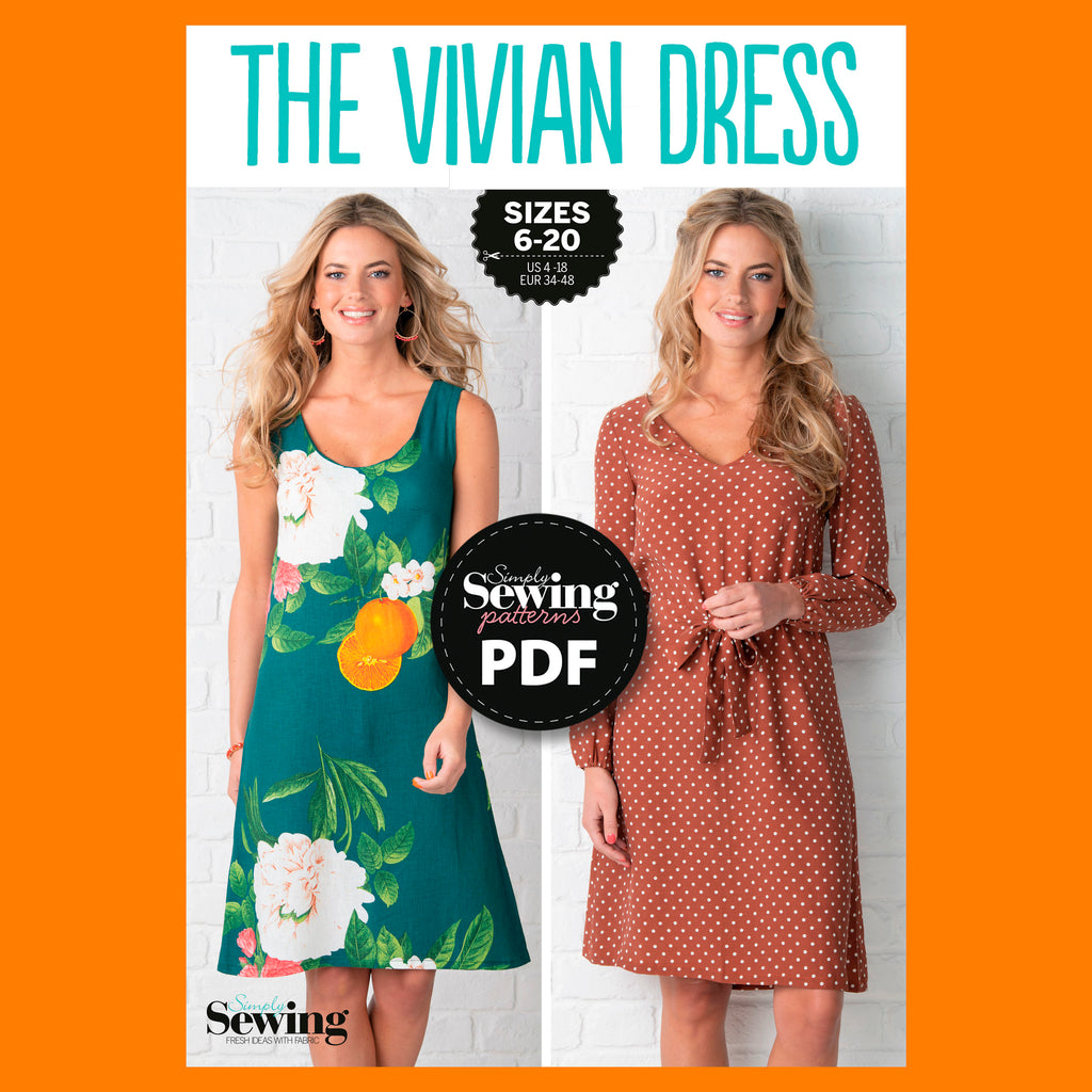 Vivian Dress Sewing Pattern PDF