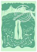 'Wild Swim' Digital Art Print PDF Template by Matilda Smith