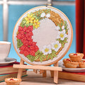 Winter Flower Wreath Cross Stitch PDF Pattern